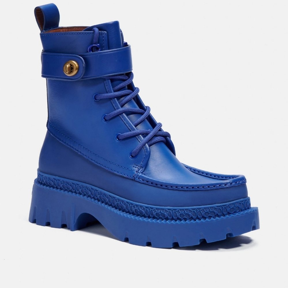 Coach leather boots